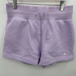 Nike Women's Light Purple Athletic Shorts pheonix fleece